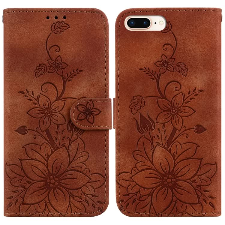 Lily Embossed Leather Phone Case, Series 1