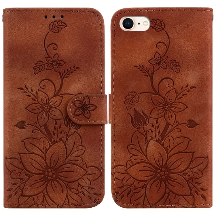 Lily Embossed Leather Phone Case, Series 5