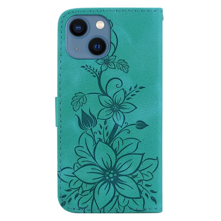 Lily Embossed Leather Phone Case, Series 6