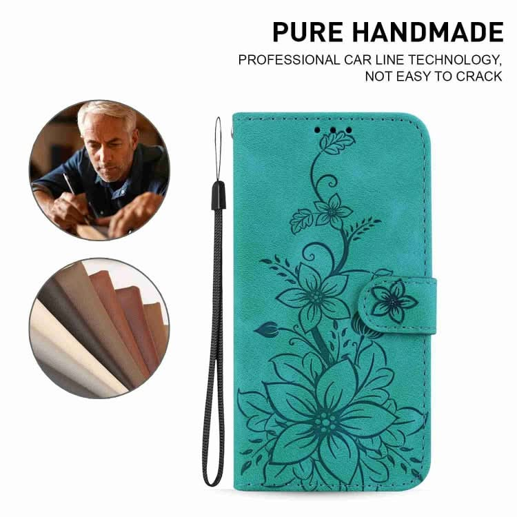 Lily Embossed Leather Phone Case, Series 6