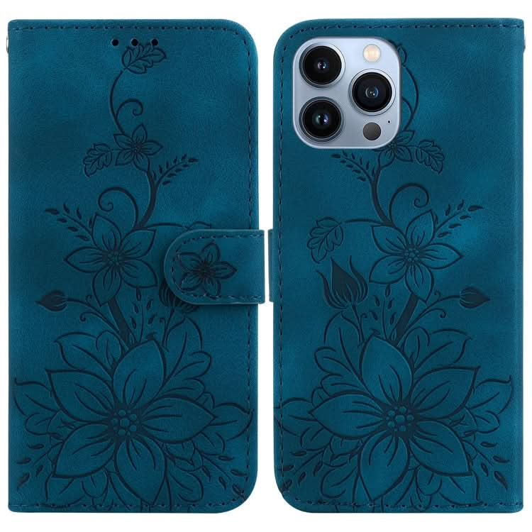 Lily Embossed Leather Phone Case, Series 1