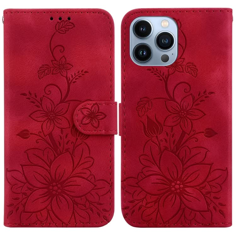 Lily Embossed Leather Phone Case, Series 2