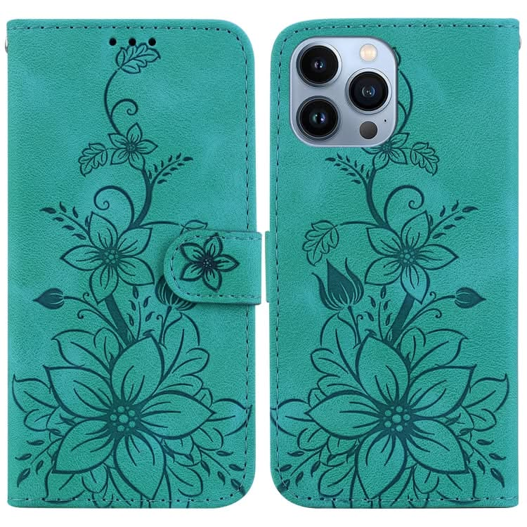 Lily Embossed Leather Phone Case, Series 4