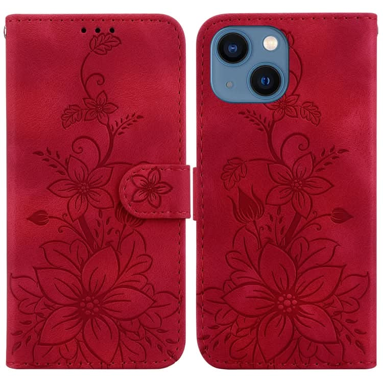 Lily Embossed Leather Phone Case, Series 6