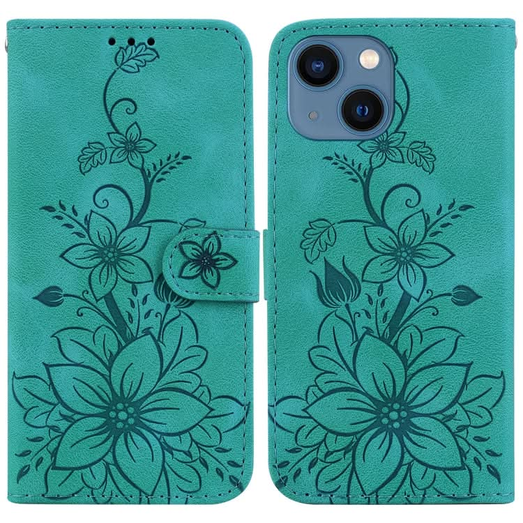 Lily Embossed Leather Phone Case, Series 4