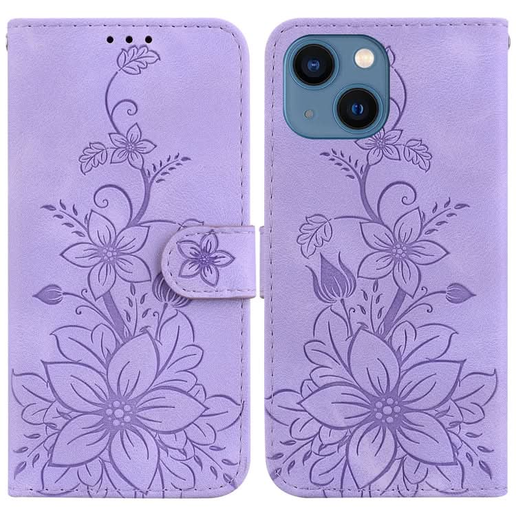 Lily Embossed Leather Phone Case, Series 4