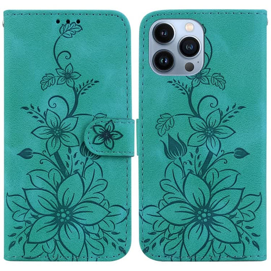 Lily Embossed Leather Phone Case, Series 5