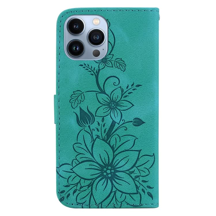 Lily Embossed Leather Phone Case, Series 5