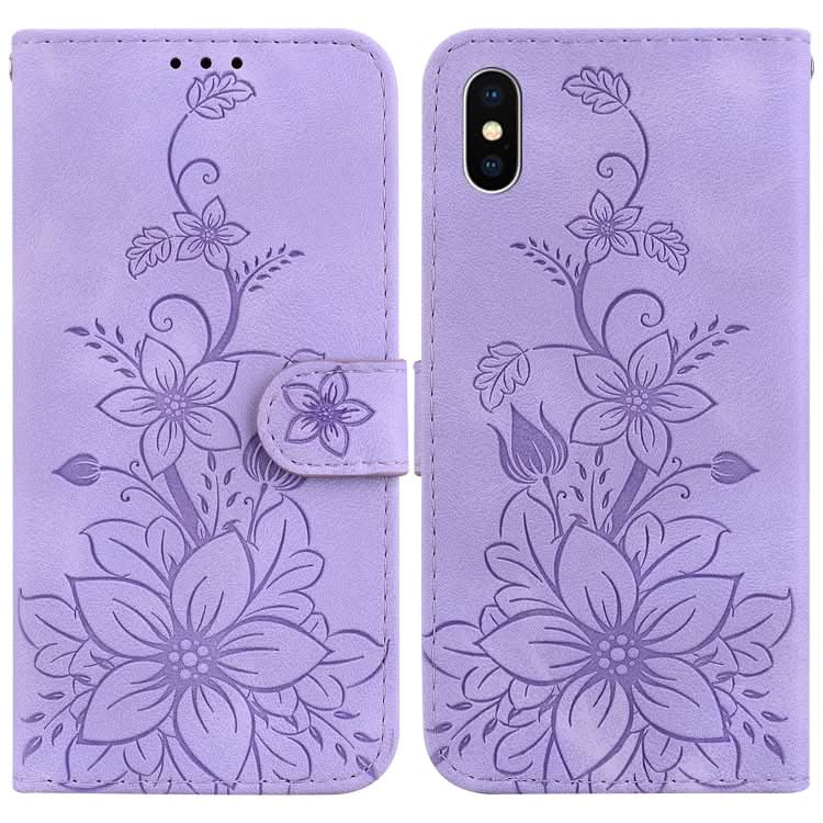 Lily Embossed Leather Phone Case, Series 3