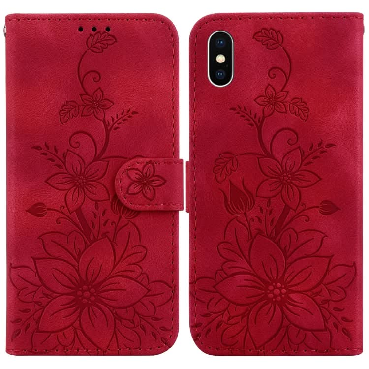 Lily Embossed Leather Phone Case, Series 3