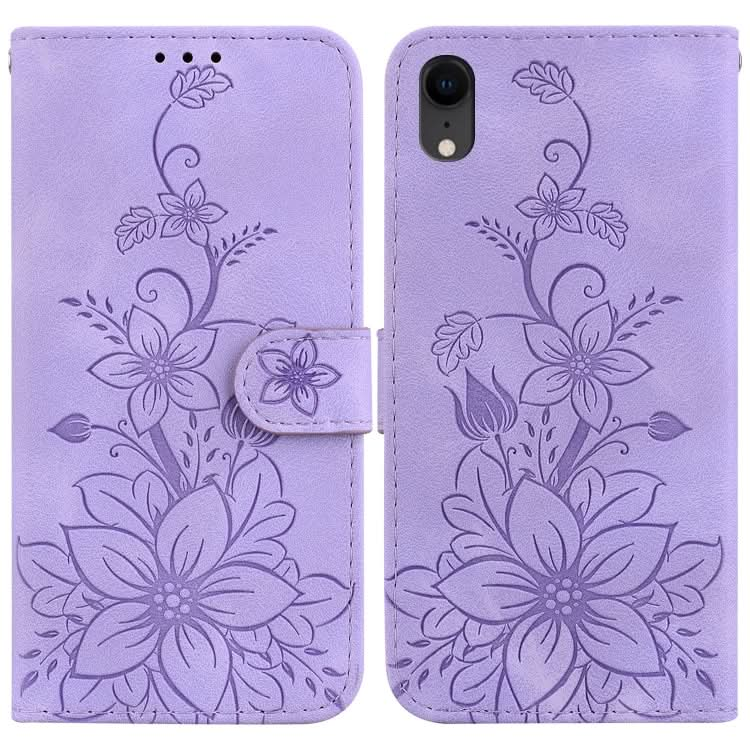 Lily Embossed Leather Phone Case, Series 1