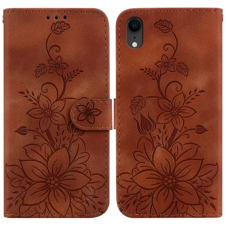 Lily Embossed Leather Phone Case, Series 1