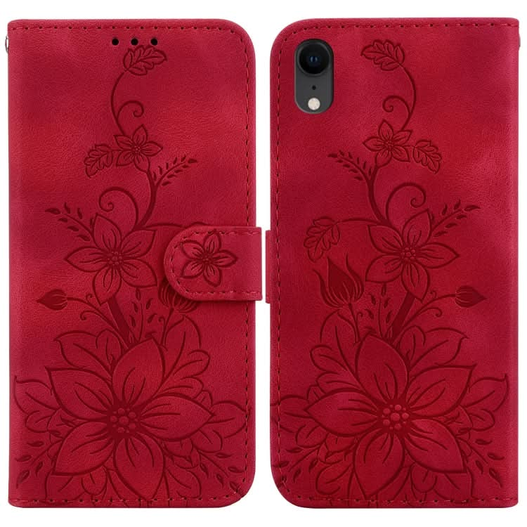 Lily Embossed Leather Phone Case, Series 1