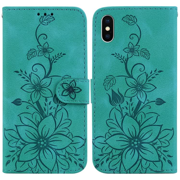 Lily Embossed Leather Phone Case, Series 3