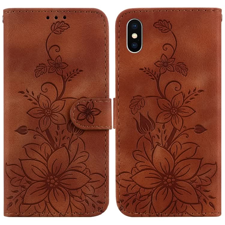 Lily Embossed Leather Phone Case, Series 3