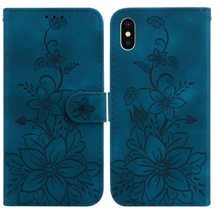 Lily Embossed Leather Phone Case, Series 3