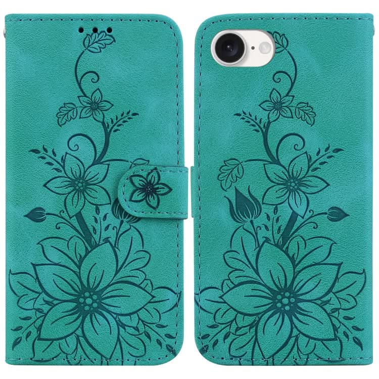 Lily Embossed Leather Phone Case, Series 3