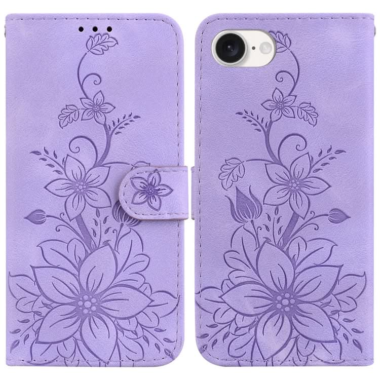 Lily Embossed Leather Phone Case, Series 3