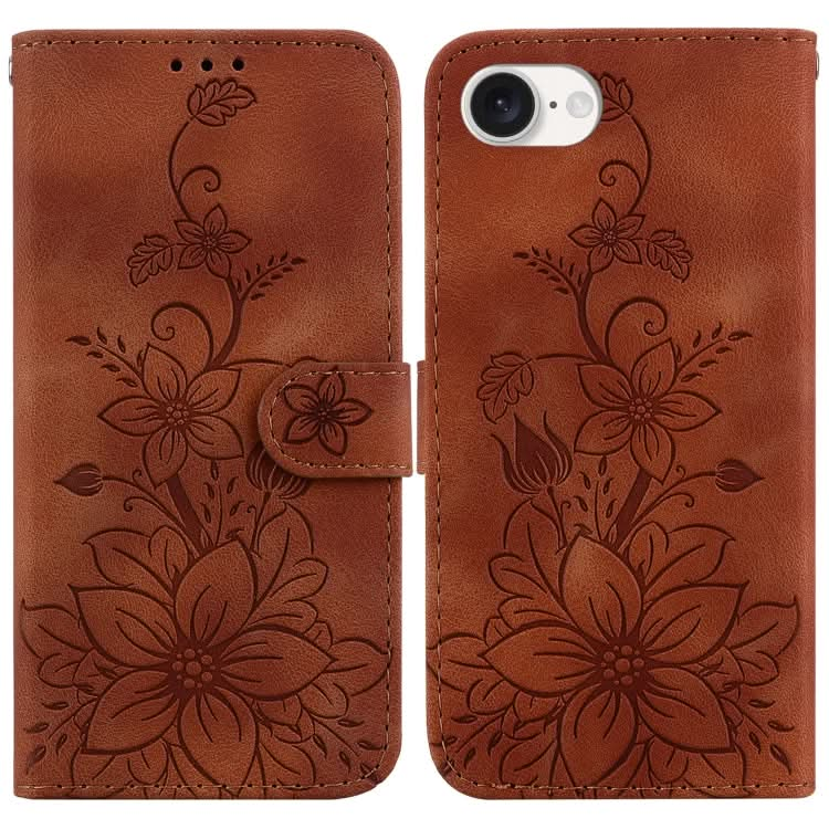 Lily Embossed Leather Phone Case, Series 3