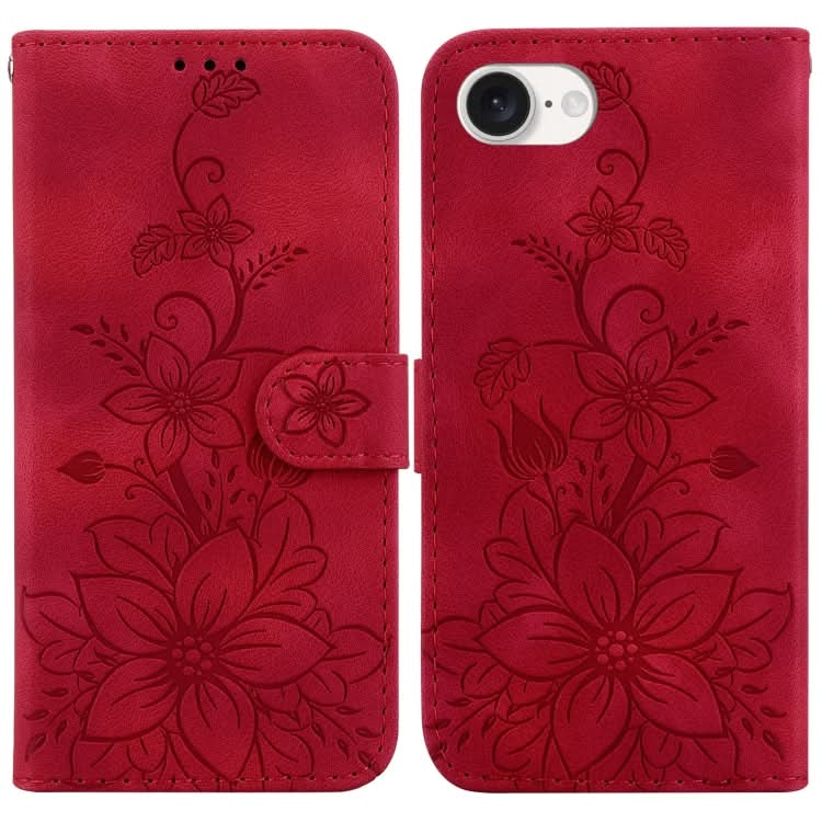 Lily Embossed Leather Phone Case, Series 3