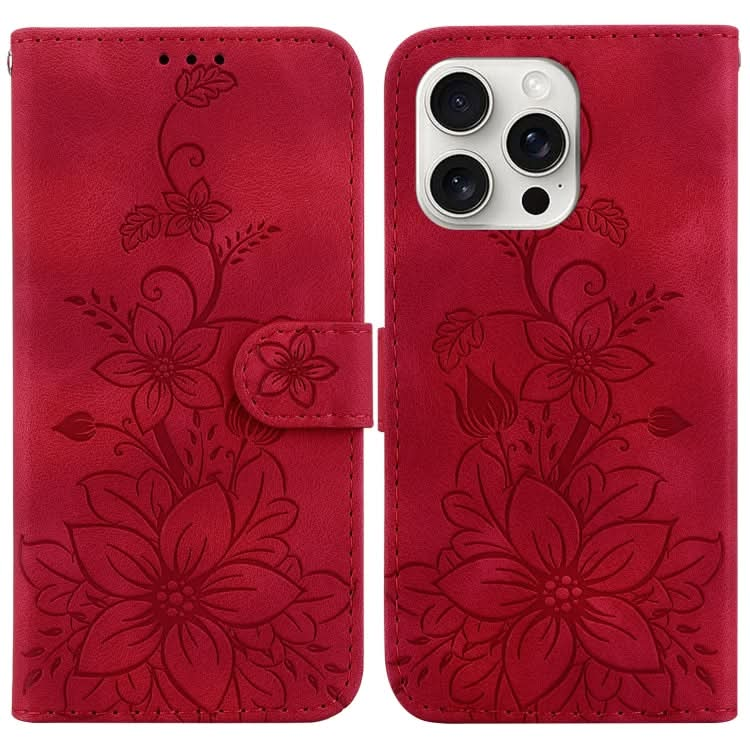 Lily Embossed Leather Phone Case, Series 3