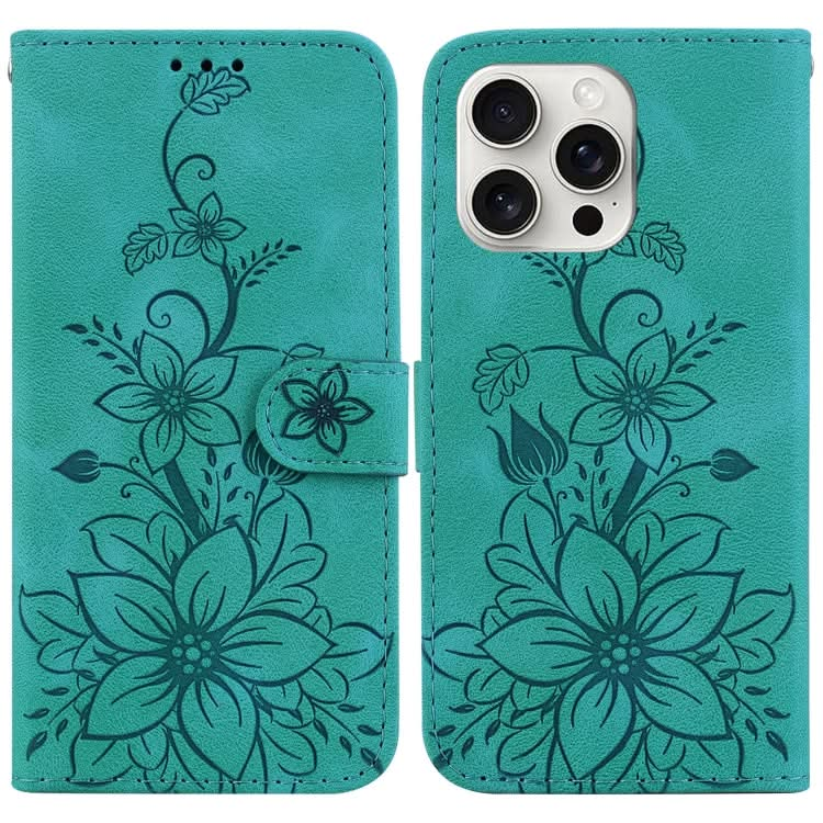 Lily Embossed Leather Phone Case, Series 5