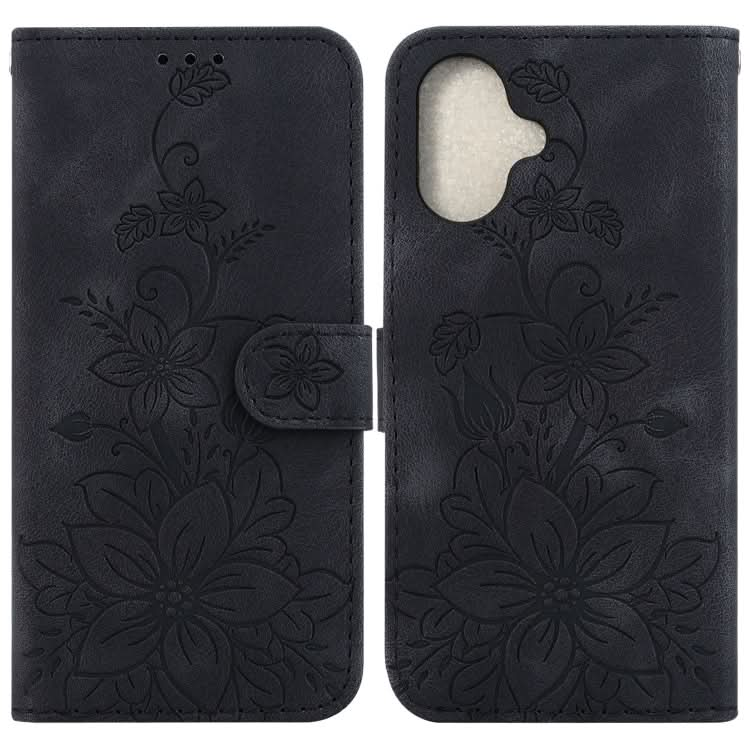 Lily Embossed Leather Phone Case, Series 1