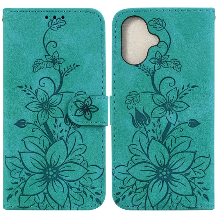 Lily Embossed Leather Phone Case, Series 4