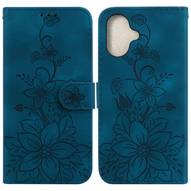 Lily Embossed Leather Phone Case, Series 4