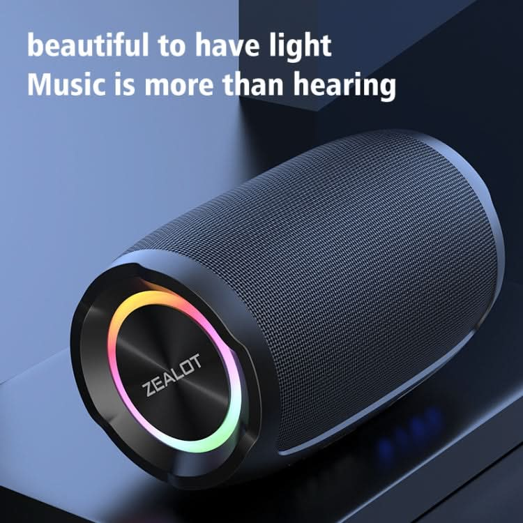 Zealot S49 Outdoor Portable Wireless Bluetooth Speaker with RGB Light