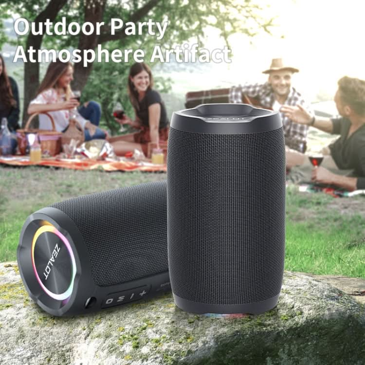 Zealot S49 Outdoor Portable Wireless Bluetooth Speaker with RGB Light