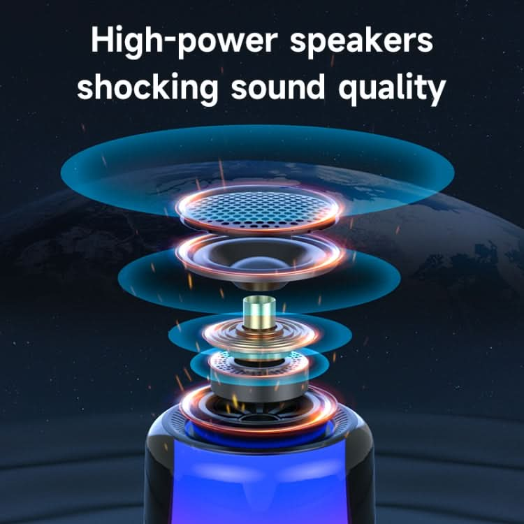 Zealot S66 Portable RGB Light Wireless Bluetooth Speaker Outdoor Subwoofer