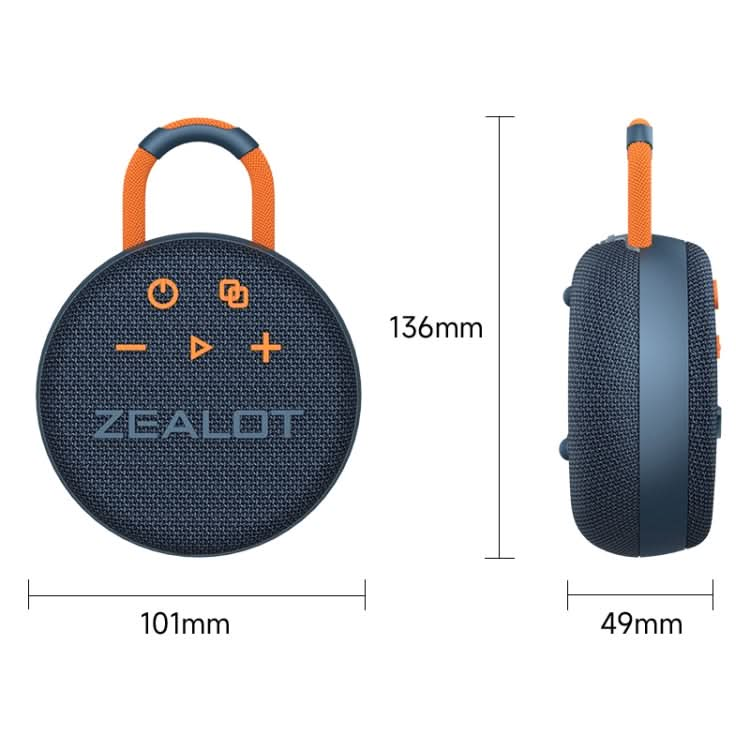 Zealot S77 IPX7 Waterproof Portable Wireless Bluetooth Speaker