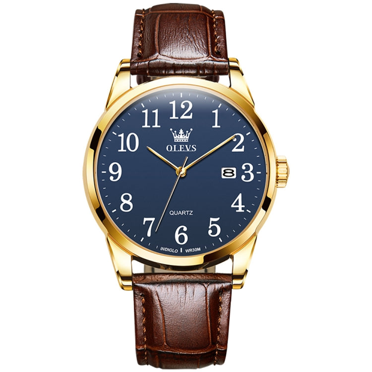 OLEVS 5566 Men Simple Single Calendar Waterproof Quartz Watch Reluova