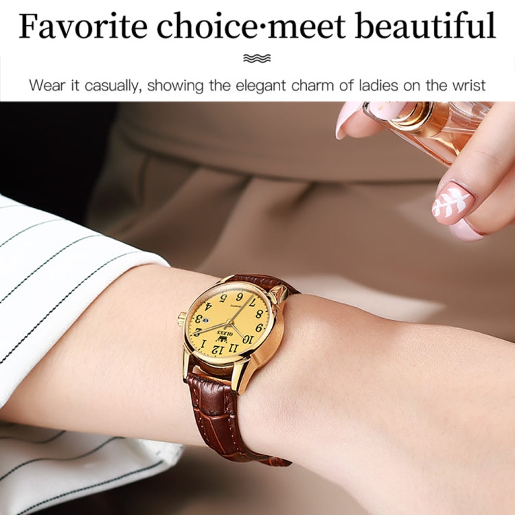 OLEVS 5566 Women Simple Single Calendar Waterproof Quartz Watch