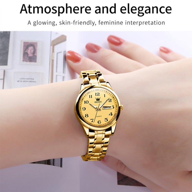 OLEVS 5567 Women Steel Strap Waterproof Quartz Watch