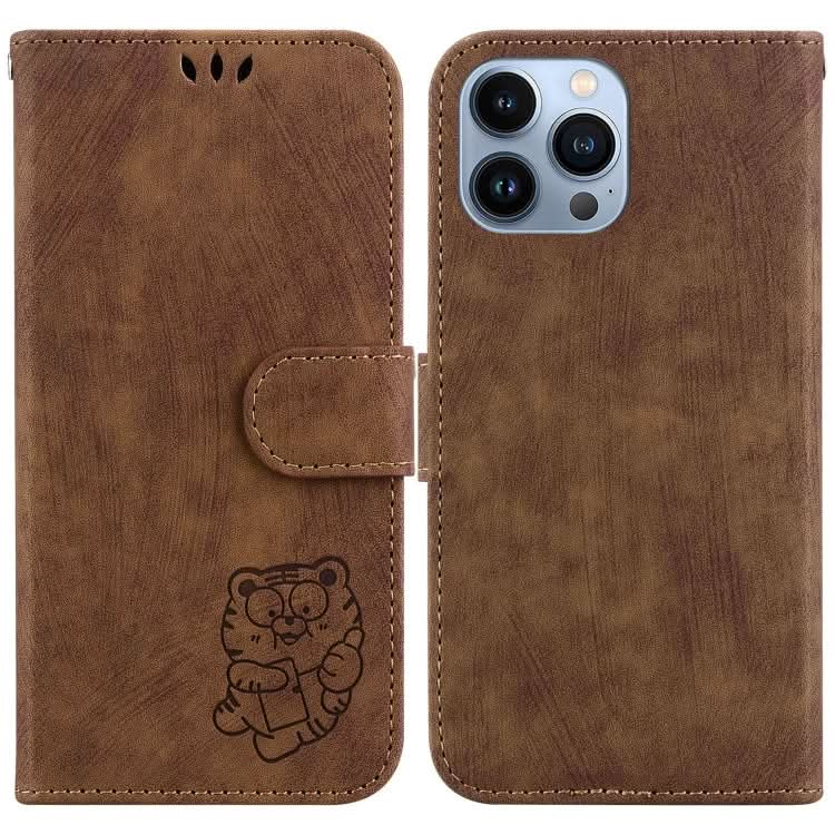 Little Tiger Embossed Leather Phone Case, Series 5