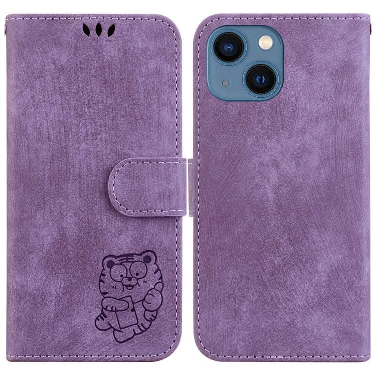 Little Tiger Embossed Leather Phone Case, Series 5