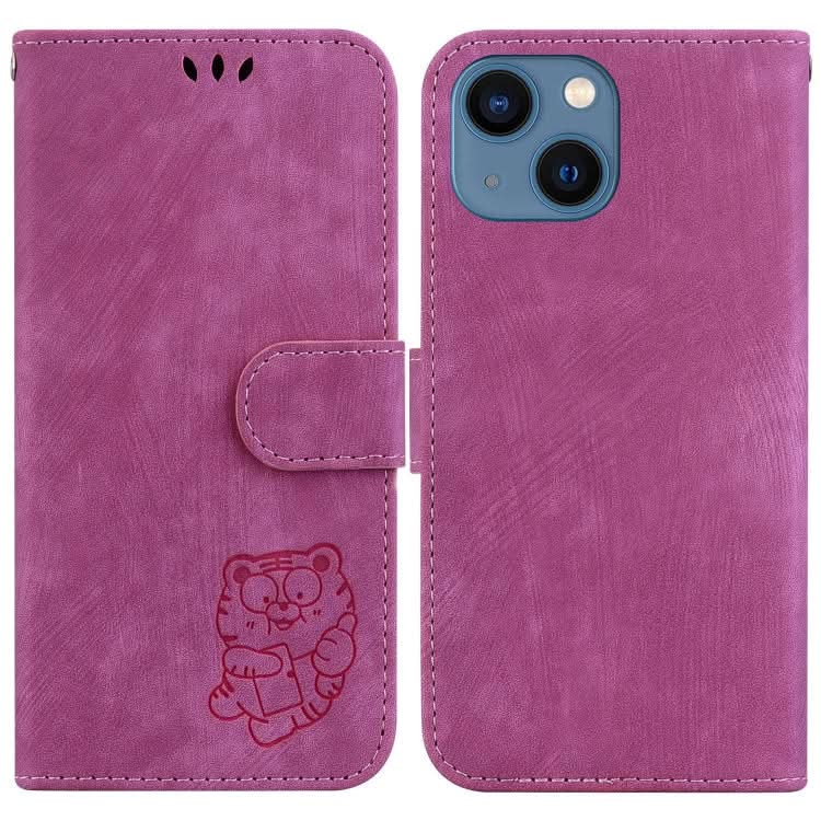 Little Tiger Embossed Leather Phone Case, Series 5