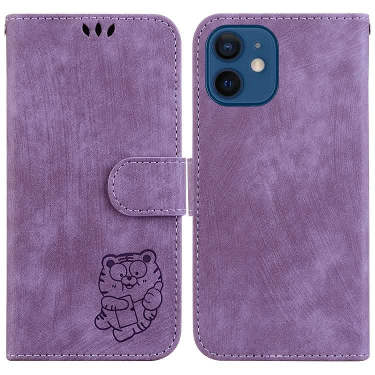 Little Tiger Embossed Leather Phone Case, Series 4