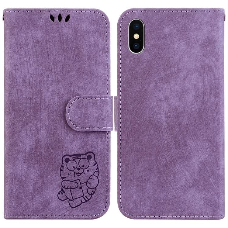 Little Tiger Embossed Leather Phone Case, Series 2