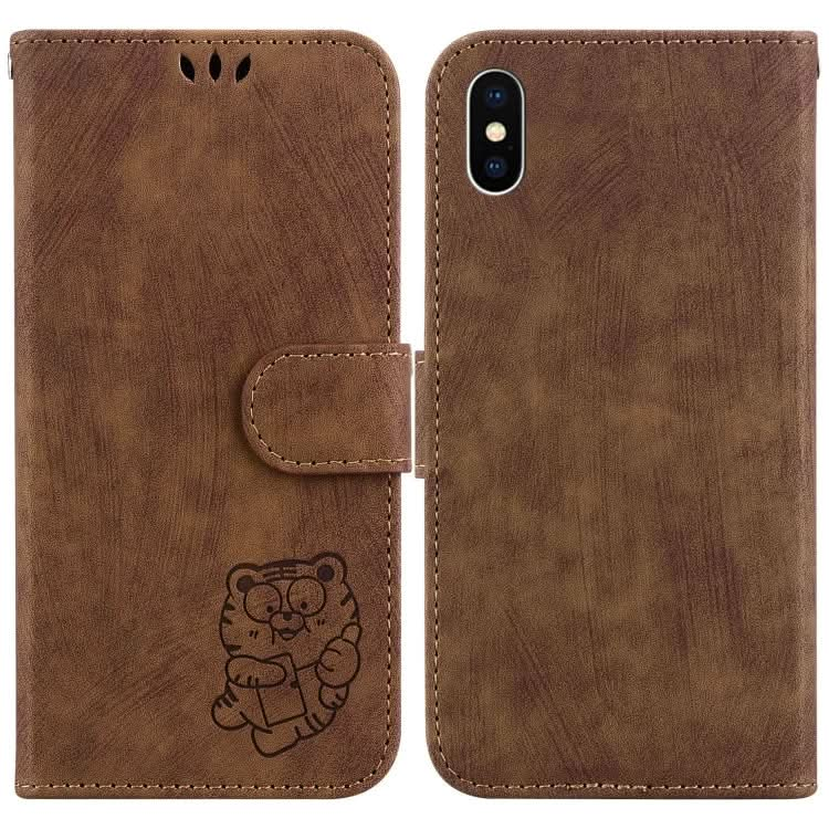 Little Tiger Embossed Leather Phone Case, Series 2