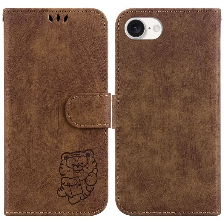 Little Tiger Embossed Leather Phone Case, Series 3