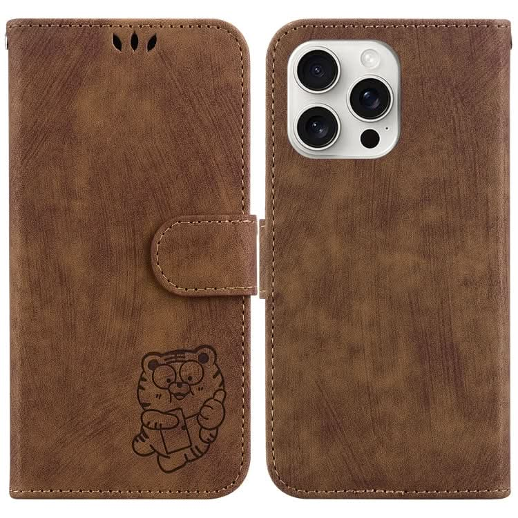 Little Tiger Embossed Leather Phone Case, Series 3