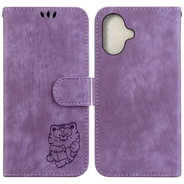 Little Tiger Embossed Leather Phone Case, Series 4