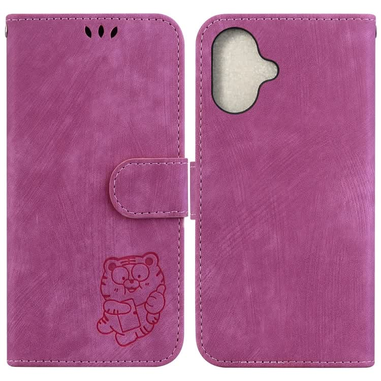 Little Tiger Embossed Leather Phone Case, Series 4