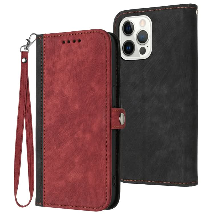 Side Buckle Double Fold Hand Strap Leather Phone Case, Series 2