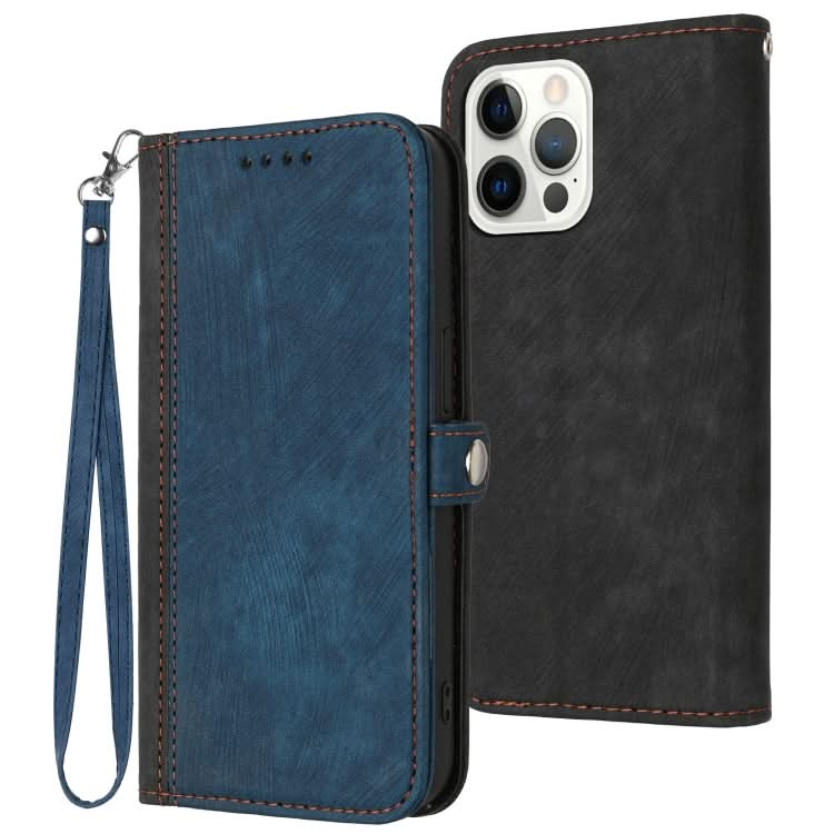 Side Buckle Double Fold Hand Strap Leather Phone Case, Series 1