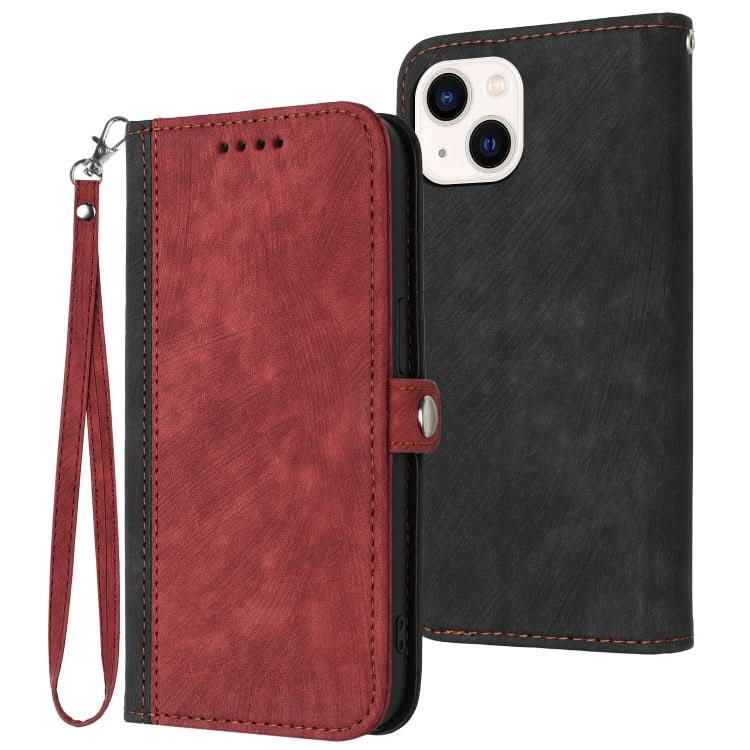 Side Buckle Double Fold Hand Strap Leather Phone Case, Series 1