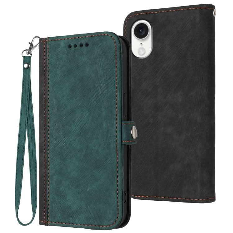 Side Buckle Double Fold Hand Strap Leather Phone Case, Series 1